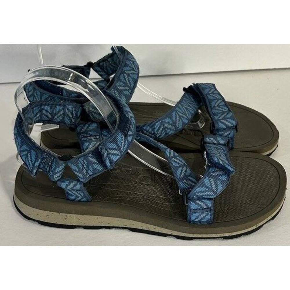 L.L. Bean 4 Point Strap Hiking Sandals Mens Blue 508563 Size 9